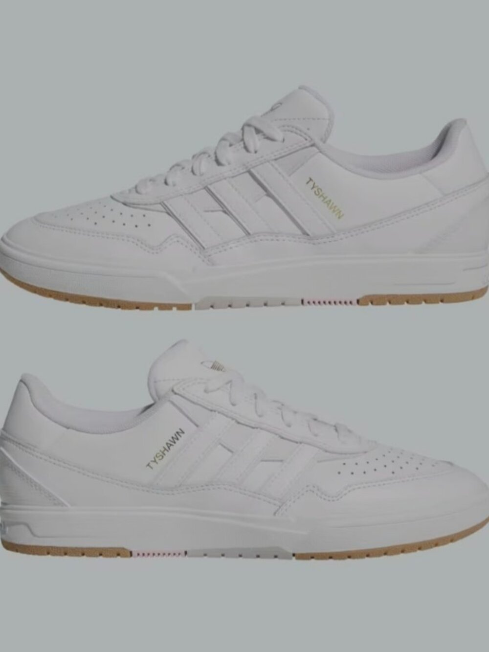 Adidas Tyshawn 2 II Cloud White Skate Sneakers New 6.5